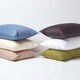 image 5 of Homescapes Olive Green European Size Pillowcase 1000 TC - 40 x 80 cm | Green