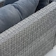 image 8 of 5 Piece Modular Outdoor Garden Set Corner Chairs Padded Seats Garden Furniture