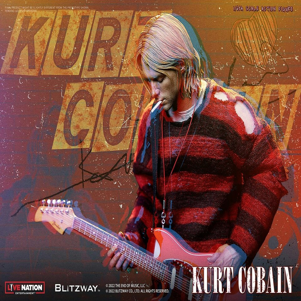 image 1 of Kurt Cobain On Stage Action Figure 1:6 Scale Blitzway BW-UMS-11701