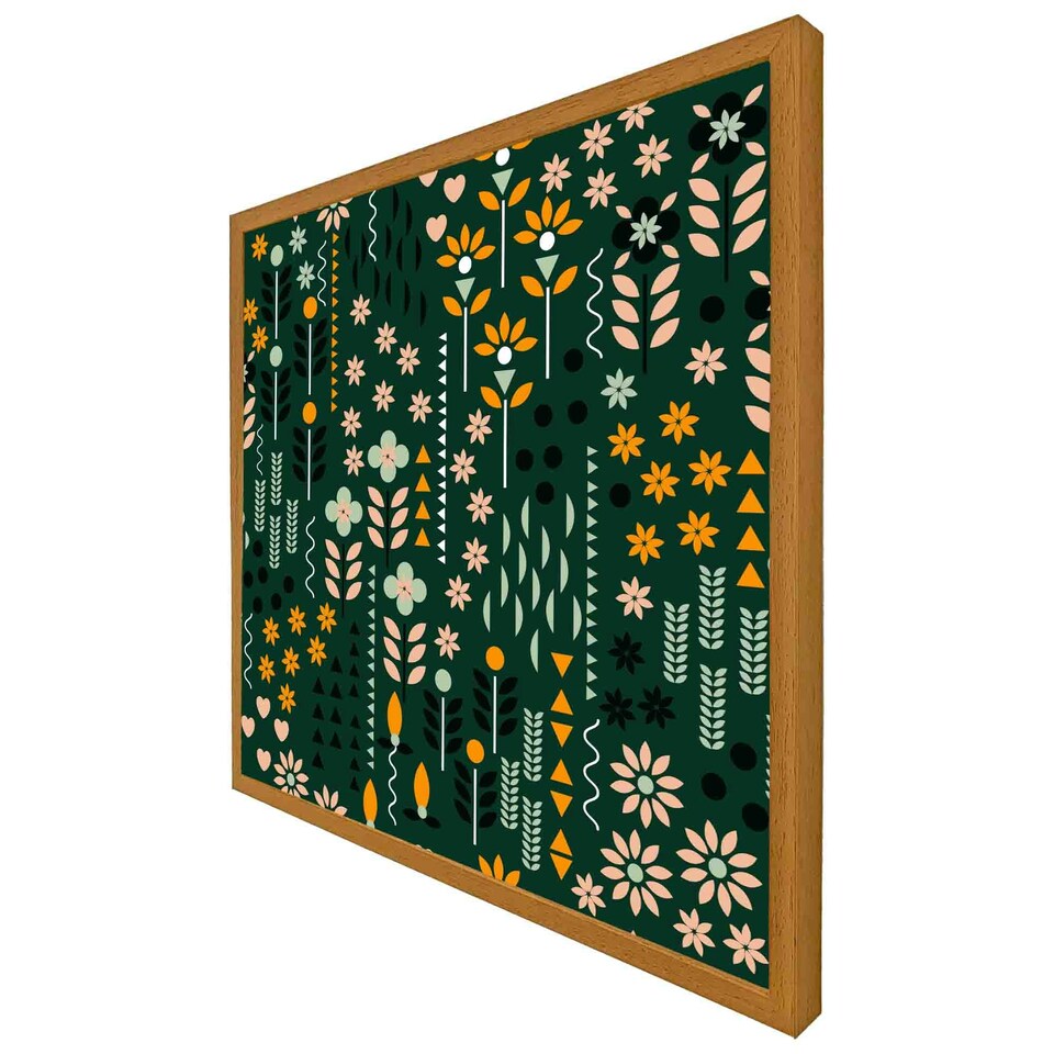 image 1 of Selection of flowers print (Picutre Frame) White | M