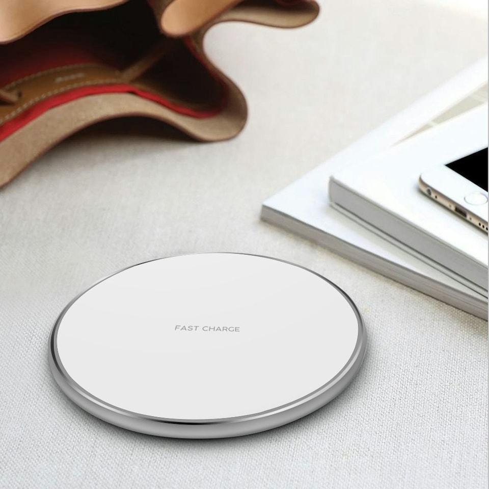 image 1 of White Mobile Phone Wireless Charger Pad