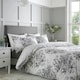 image 8 of Catherine Lansfield Elinda Floral Grey Duvet Cover Set Grey | King