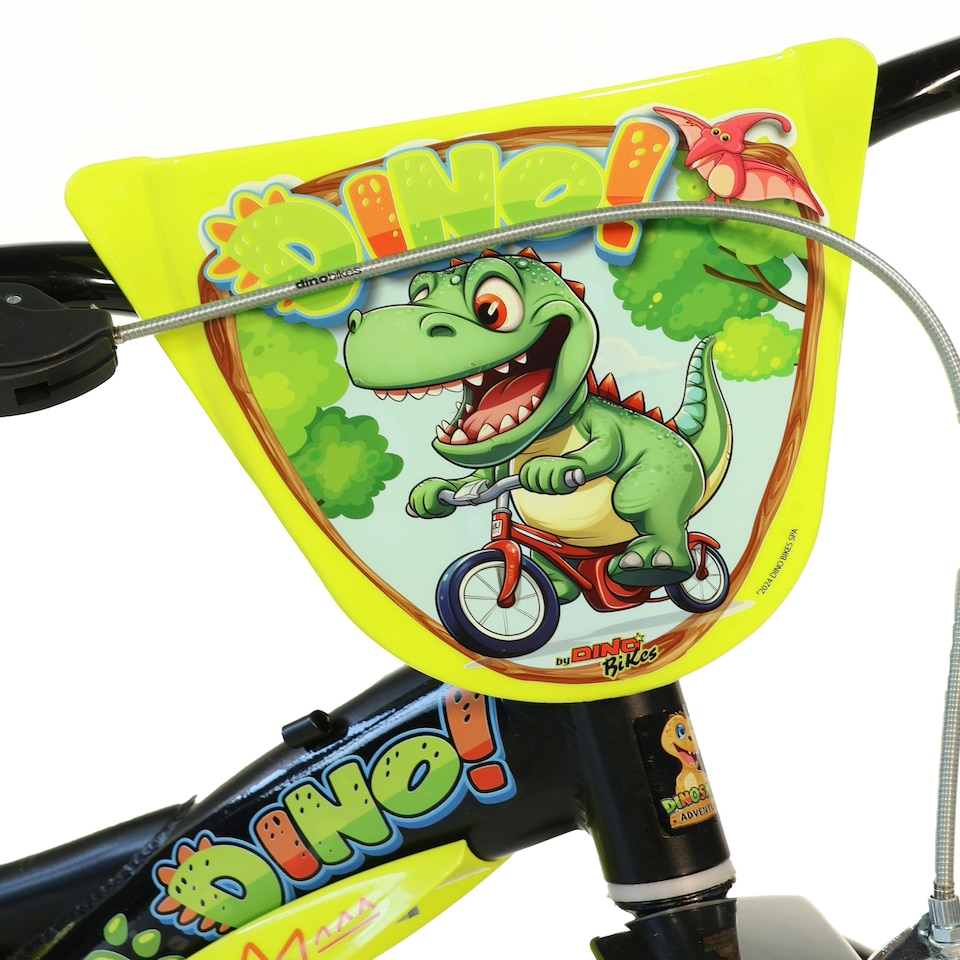 image 1 of Dino Kids Bike Dinosaur 12 Inch Bicycle | Black