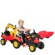 image 1 of HOMCOM Kids Children Pedal Go Kart Ride On Toy Car Excavator Tractor with Moving Bucket Steering Wheel Removable Digger For 3 - 6 Years