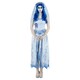 image 1 of Corpse Bride Womens/Ladies Emily Costume Set - White/Blue - M M