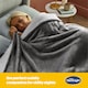 image 3 of Silentnight Snugsie Giant Blanket, Sherpa Fleece Lined, Charcoal, 240 x 180 cm