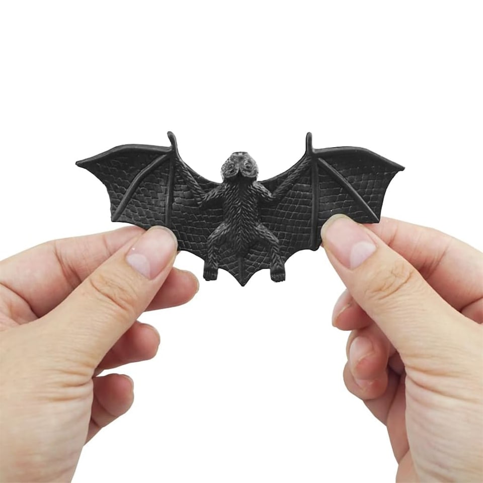 image 1 of Spooky Black Bats Plastic Halloween Decorations 9.8cm - Pack of 6