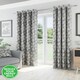 image 1 of Oakland Grey Curtains 90 x 90 inch (229 x 229 cm) Room Darkening Eyelet Thermal Noise Reducing Curtains for Bedroom and Living Room