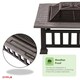 image 6 of Oypla Firepit Table Brazier Outdoor Garden Patio Heater BBQ Barbecue Grill with Cover