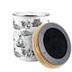 image 4 of Asian Style Food Waste Caddy - Metal 2L Decorative Kitchen Compost Bin