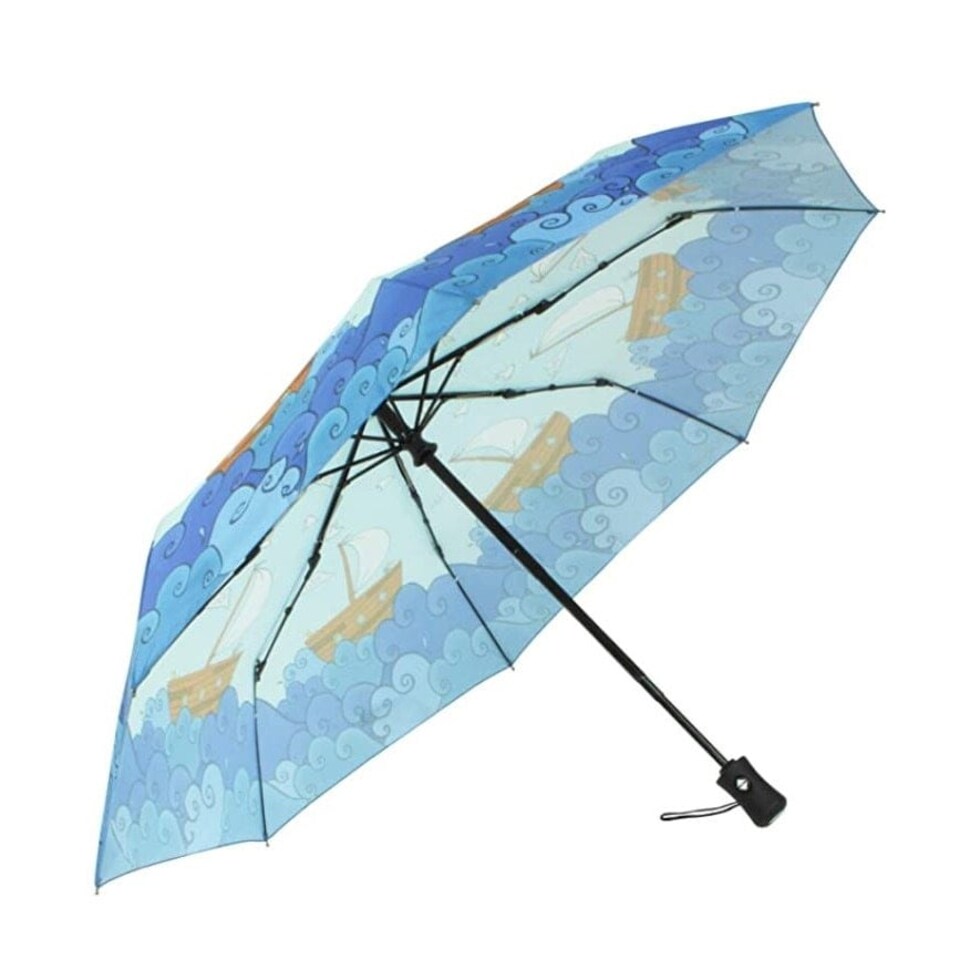 image 1 of Laura Wall Folding Umbrella Automatic Open Telescopic Boats | Multi | Canopy:  98cm