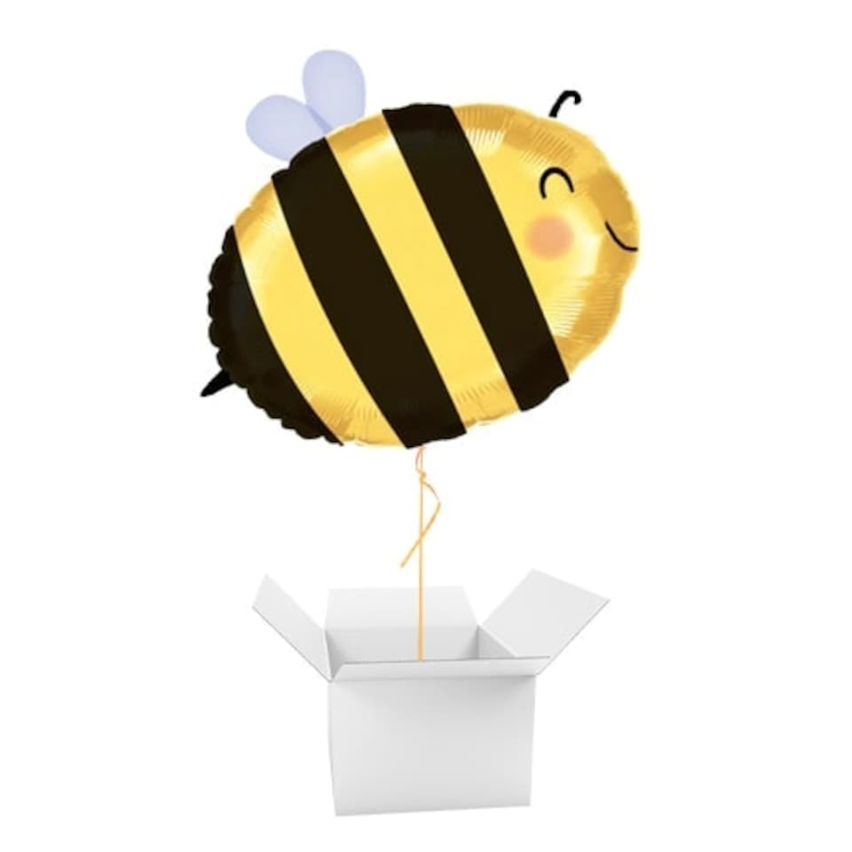 Bumble Bee Giant Foil Helium Balloon - Inflated Balloon in a Box