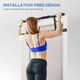 image 6 of SPORTNOW Pull Up Bar Doorway, Push Up Stand w/ Resistance Bands
