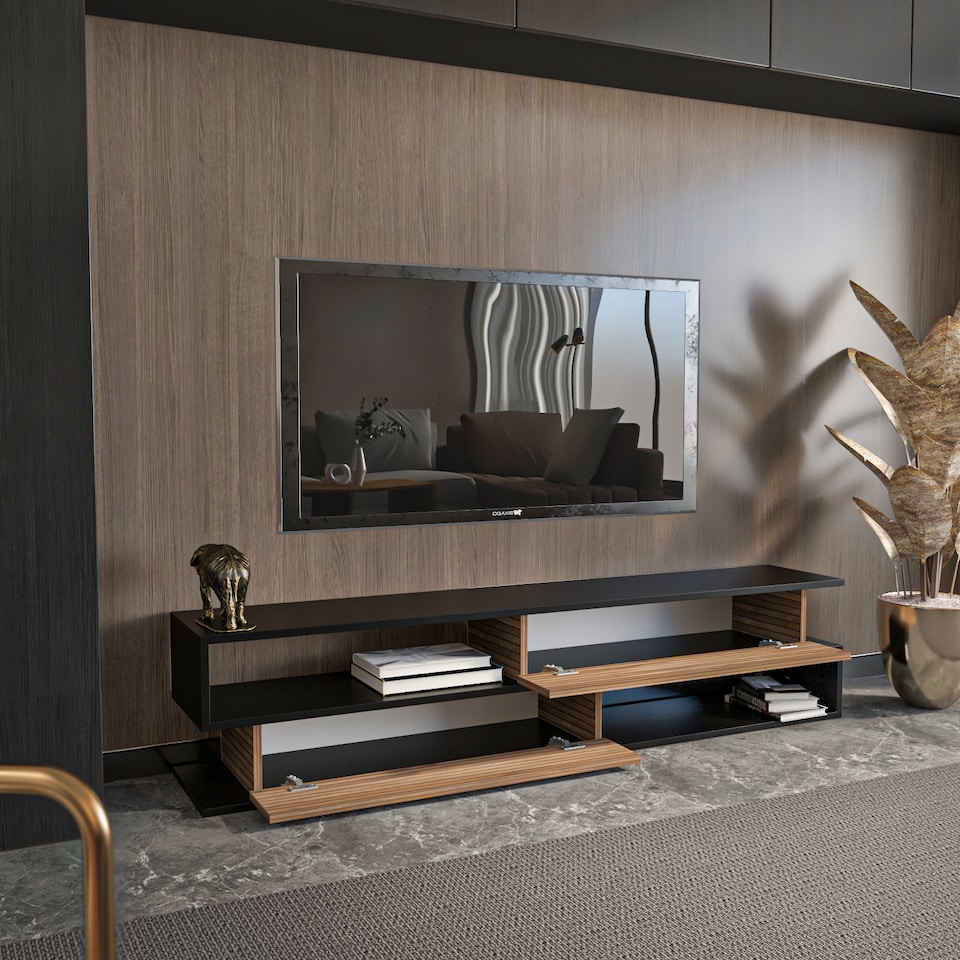 image 1 of Decorotika Cortez TV Unit for TV's up to 72 inch