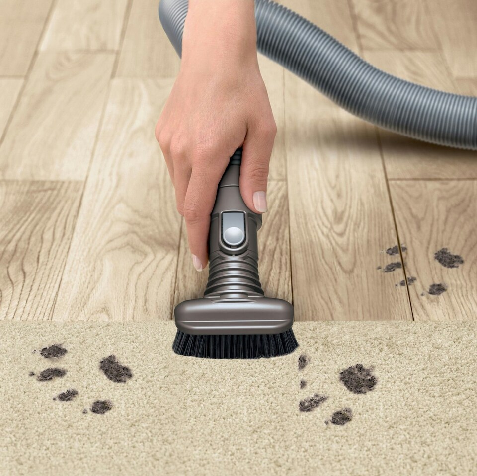 image 1 of SPARES2GO Stubborn Dirt Dusting Brush Mini Attachment Tool compatible with Dyson DC16 DC30 DC31 DC34 DC35 Vacuum