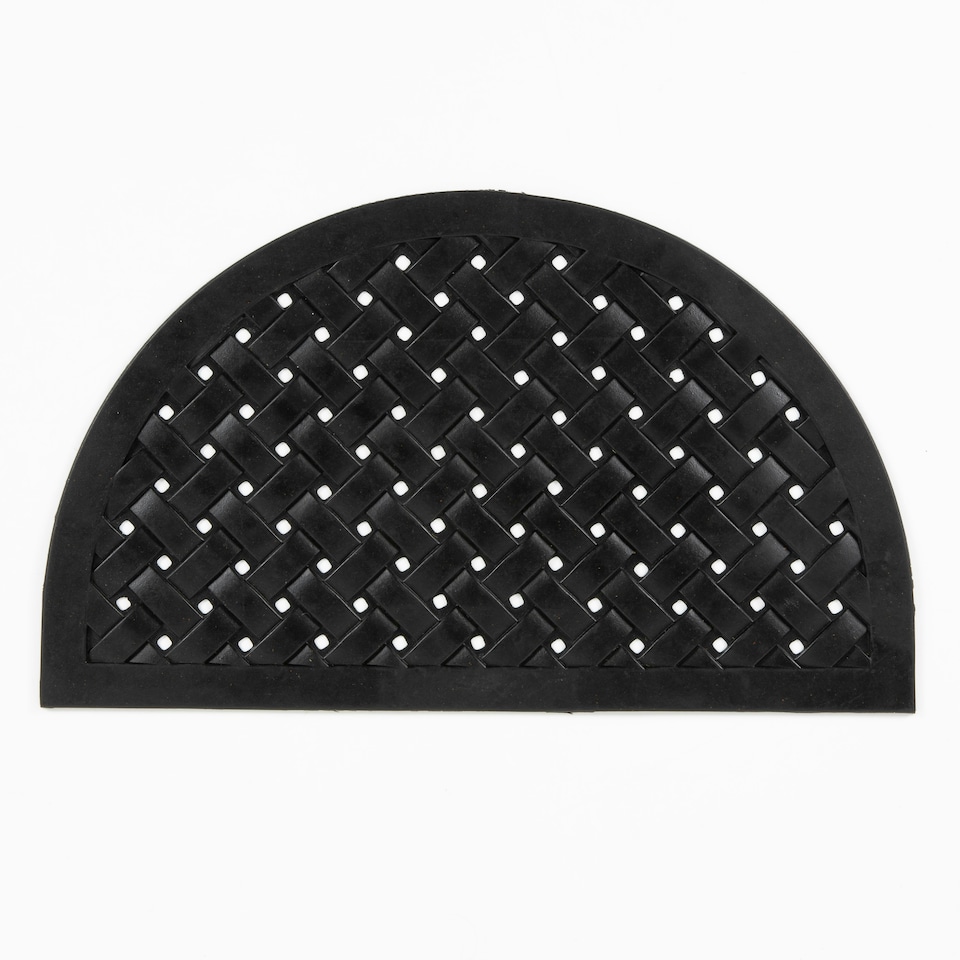 image 1 of Reddish Half Moon Rubber Lattice 45x75cm Doormat
