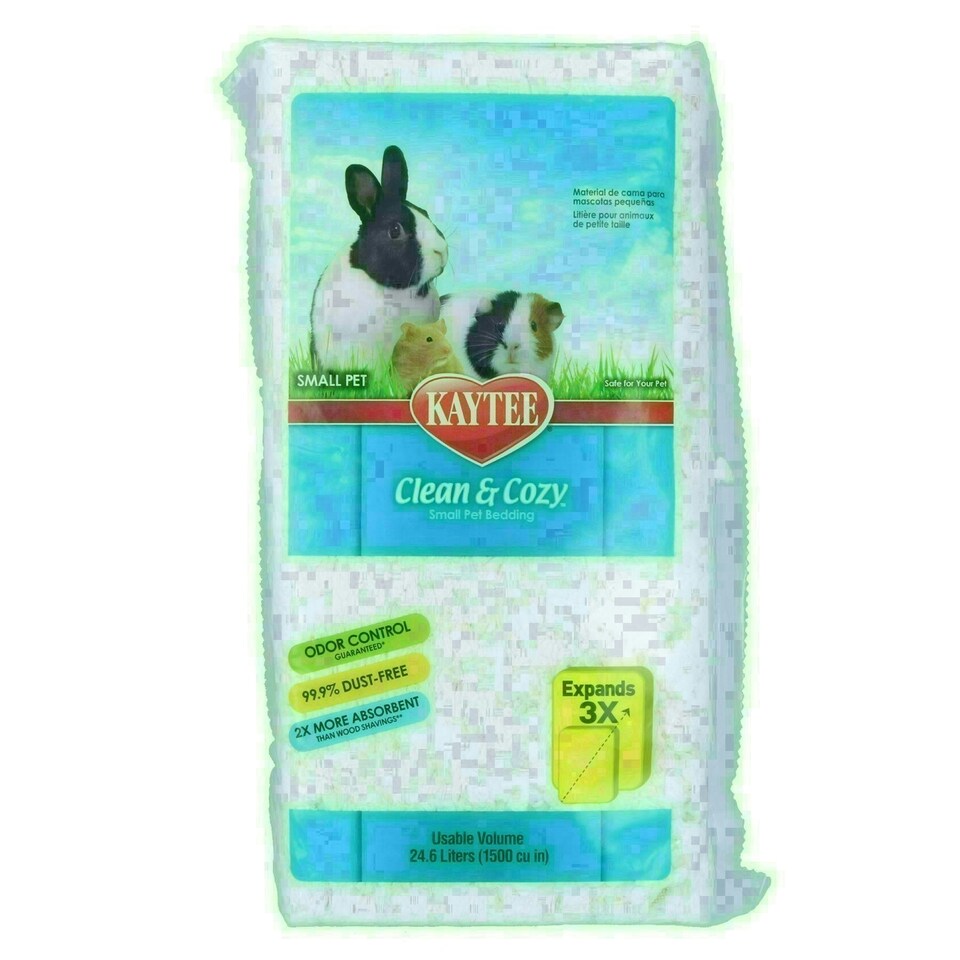 image 1 of 2PK 24.6L White Clean & Cozy Small Animals Bedding 99% Dust Free Odor Control