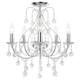 image 1 of First Choice Lighting Chrome 5 Light Crystal Chandelier Chrome | Clear