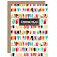 image 1 of Bright Shapes Pattern Thank You Card