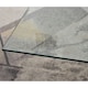 image 3 of Furniturebox Leonardo Glass And Chrome Metal Coffee Table