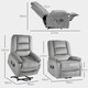 image 7 of HOMCOM Riser and Recliner Chair Lift Chair with Vibration Massage, Heat, Grey Grey