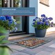 image 6 of Nicoman Rubber Elegant Blue Tile Doormat - 90x60cm