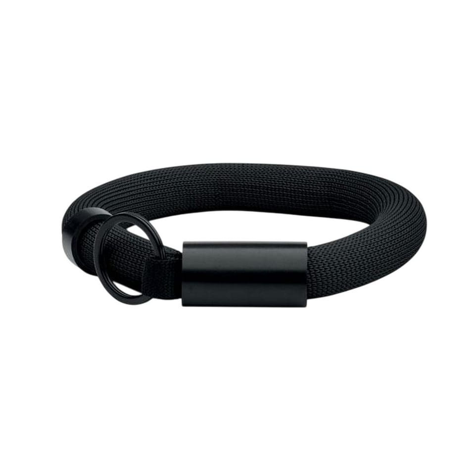 image 1 of MidOcean Polly Keyring Wristband - Black - One Size