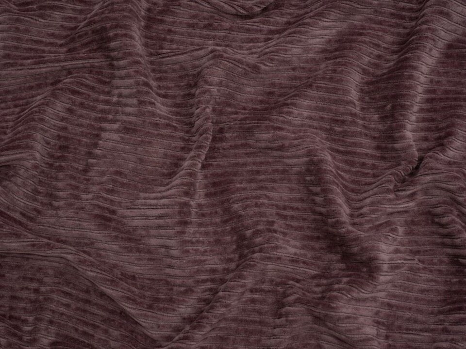 Minerva Core Range Pink 5 Wale Velour Rib Stretch Knit Cord Fabric for Dressmaking, 150cm / 59" Wide - per metre