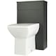 image 3 of 500mm Bathroom Floor Standing WC Unit Matt Dark Grey (Central) | Grey | Grey | 1