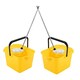 image 2 of 1 x Yellow 12 Litre Cotton Mop & Bucket Hard Floor Cleaning Set With Wringer & Pouring Lip