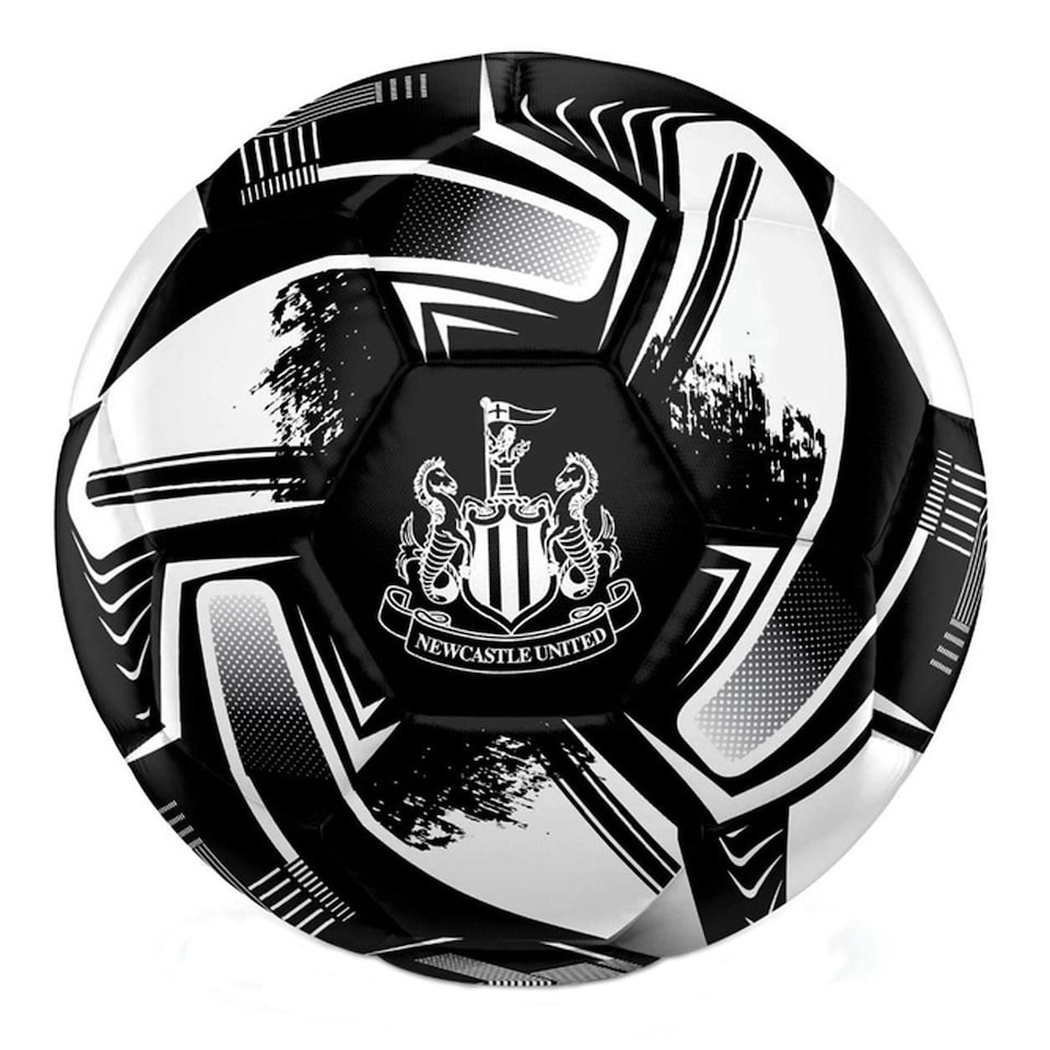 Newcastle United FC Turbine Print Football - Black/White - 5 | Black