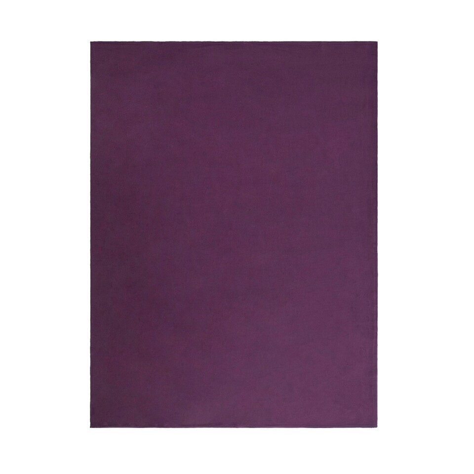 Dreamscene Fleece Blanket Bedspread, 150x200cm Grape Tesco Groceries