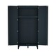 image 3 of Bordeaux 2 Door Wardrobe - Engineered Wood/Plastic - L55.52 x W85 x H180.5 cm - Berlin Blue/Oak Blue
