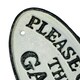 image 2 of Please Close the Gate Cast Iron Sign Plaque Wall Fence Gate Post Garden Home