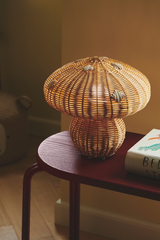 image 1 of Nordlux Allie Indoor Table Lamp Brown Rattan E27 Hand made - Mains Powered, IP20 | Brown | Nature