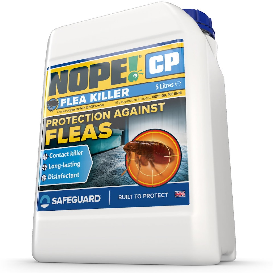 image 1 of NOPE Flea Spray for The Home (2 x 5L Sprayer) Fast-Acting, Odourless & Non-Staining. Indoor and Outdoor Flea Killer