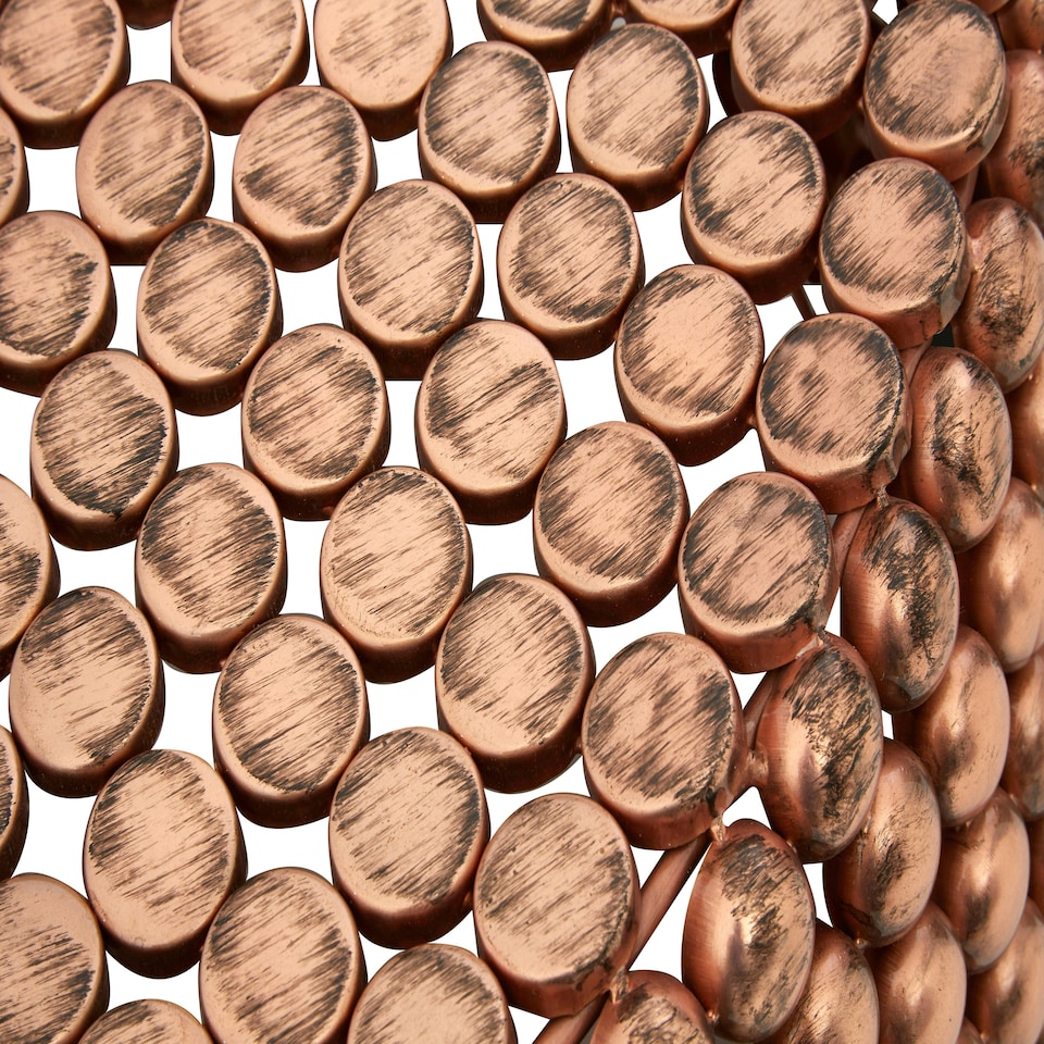 image 1 of Interiors by Premier Beaded Iron Copper Coffee Table Gold