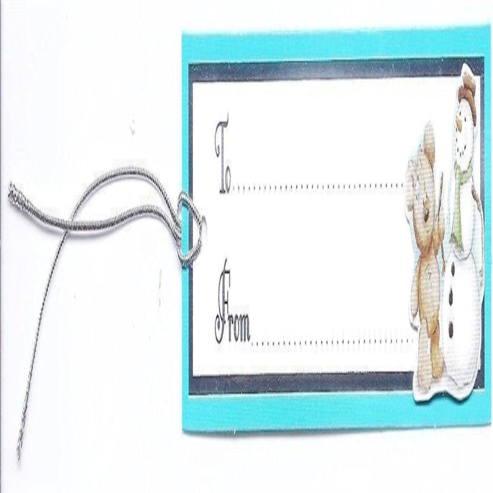 image 1 of 12 Handcrafted Christmas Gift Tags