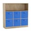 Oak & Dark Blue