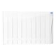 image 2 of 907mm (W) x 575mm (H) - White Touch Electric Oil Filled Radiator (Alicante) - 1100 Watts - Depth 98mm - Heats Up To 11m²