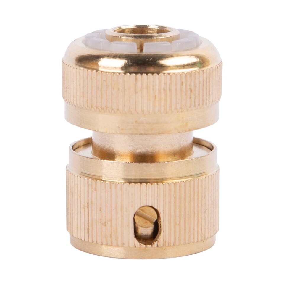image 1 of Green Blade Brass Hose End Connector - 1/2" - Brass