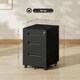 image 7 of Vinsetto Lockable Mobile Filing Cabinet w/ 3 Drawers 39 x 48 x 60 cm White 