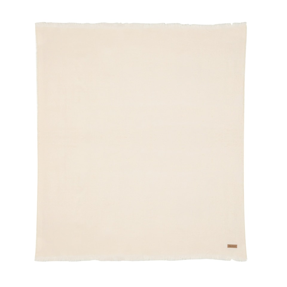 image 1 of Ukiyo Polylana Woven Aware Blanket - Off White - One Size | Cream