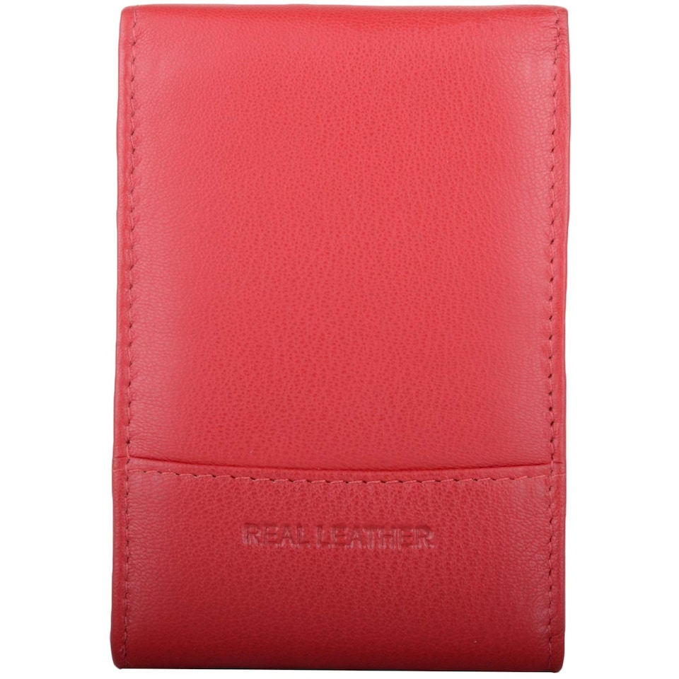 image 1 of London Leathergoods RFID Proctect Leather Credit Card / Travel Card Holder / Wallet / Purse - Red | Red | Red