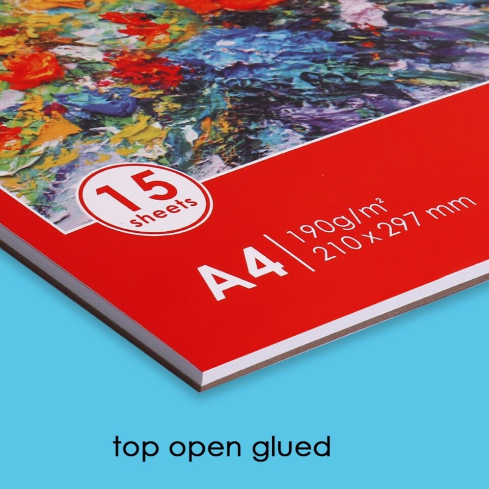 image 1 of A4 Top Glued Open Acrylic Painting Pad