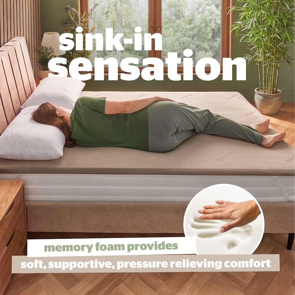 image 1 of Silentnight Bamboo Mattress Topper