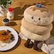 image 3 of OHS Sweetie Pie Filled Novelty Scatter Cushion Soft Fleece Toy Pillow | Brown | Maple the Pancake