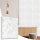 image 1 of NOVECRAFTO Decorative 3D Wall Panels (50cm x 50cm) 3D Diamond Design PVC Cladding Panel