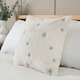 image 2 of BHS Christmas Sparkling Snowflakes Cushion, White White | White