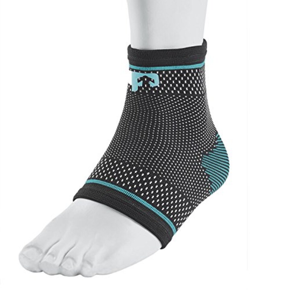 image 1 of Ultimate Performance Ultimate Compression Elastic Ankle Support, Small, Black/Blue,6-8 UK
